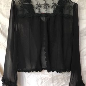 Sheer black jacket